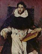 El Greco Portrat des Fray Hortensio Felix Paravicino painting